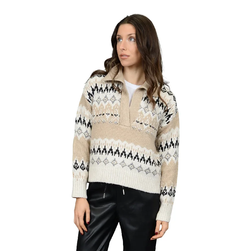 Adwoa Fairisle Polo Neck Sweater