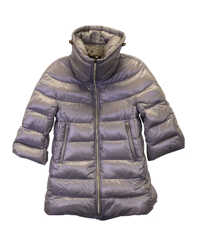 Herno Down Puffer Jacket in Grey Polyamide