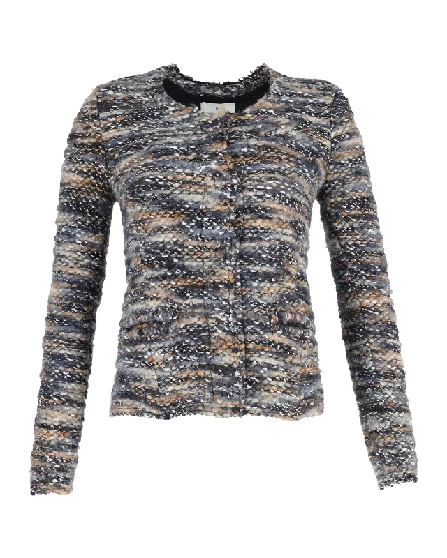 Iro Molly Bouclé-Tweed Jacket in Multicolor Wool Blend