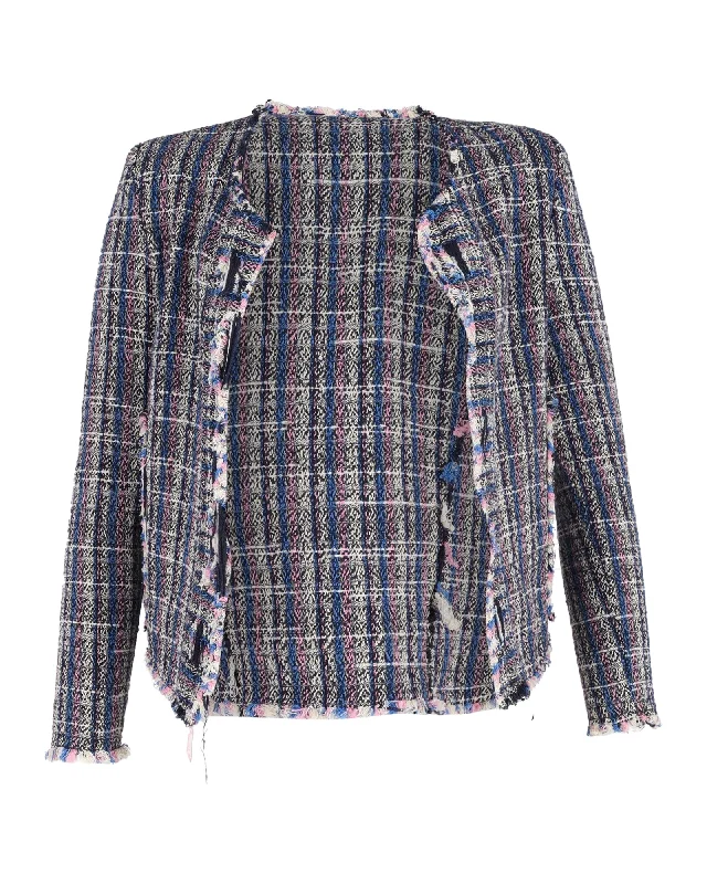 IRO Open Front Jacket in Multicolor Wool