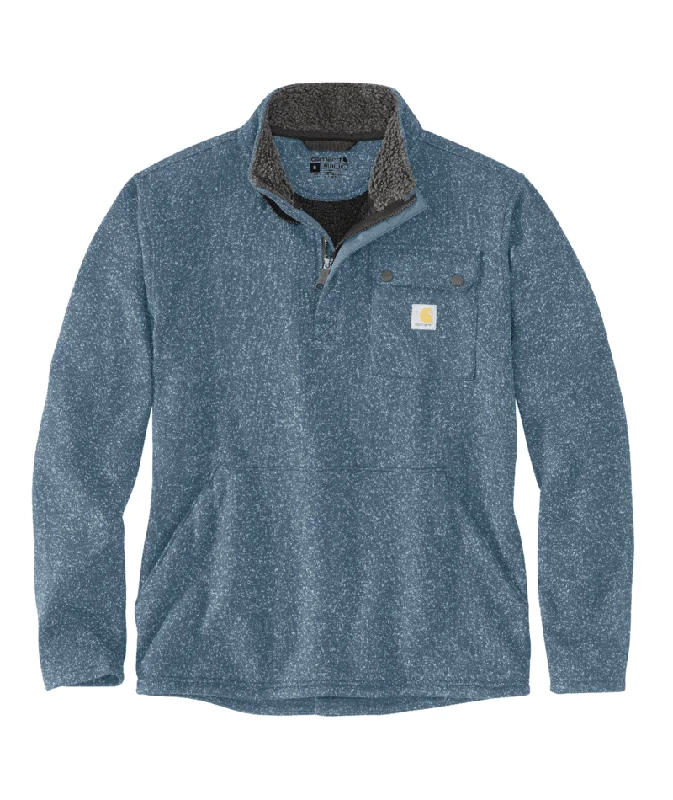 Relaxed Fit Midweight Quarter-Zip Pocket Sweater Fleece - Thundercloud