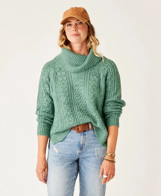 Women's Field Sweater - Forest Heather