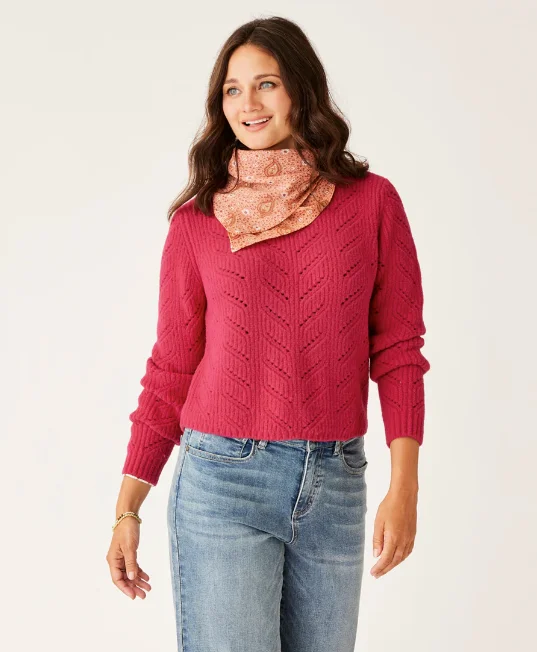 Women's Monroe Sweater - Raspberry