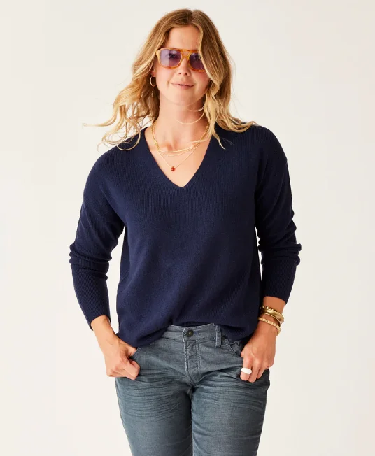 Women's Zella Merino Sweater - Navy