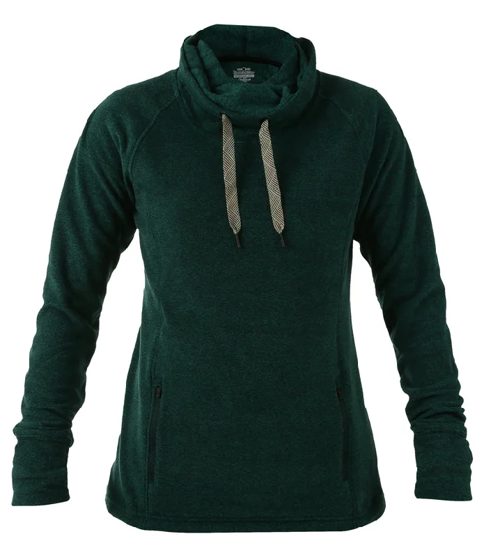 Women's Godiva Cowlneck Sweater - Forest Green Heather