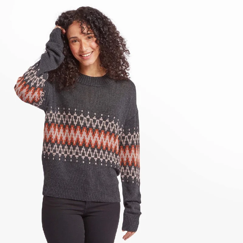 Women's Devaki Eco Crew Sweater - Black