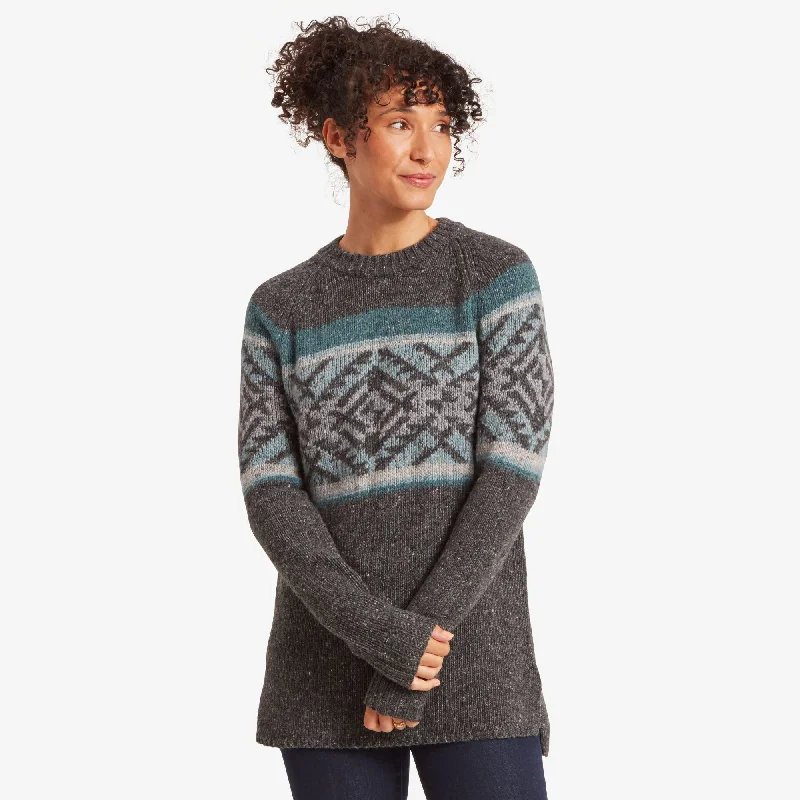 Women's Dumji Long Sweater - Kharani Grey