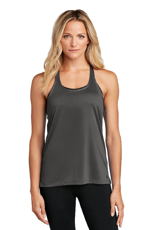 Ogio Womens Endurance Level Moisture Wicking Mesh Tank Top - Tarmac Grey