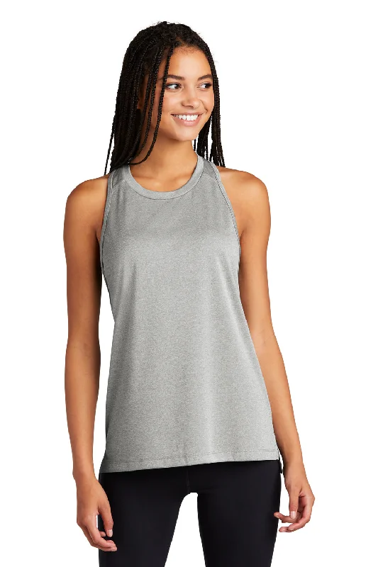 Sport-Tek Womens Endeavor Moisture Wicking Tank Top - Heather Light Grey/Light Grey