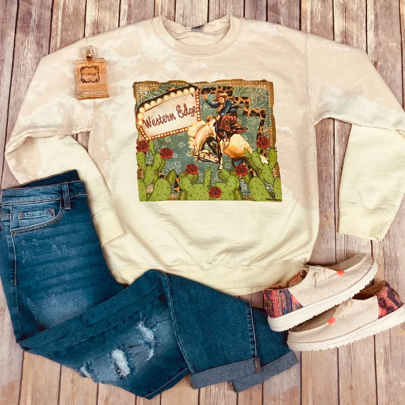 Western Edge Bleached Bronc Sweatshirt