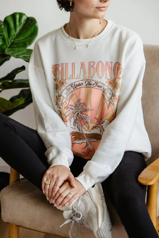 Billabong Ride The Wave Sweatshirt for Women in White  | ABJSF00466-SCS