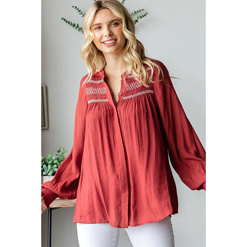 Women's Brick Smock Yoke Shirt