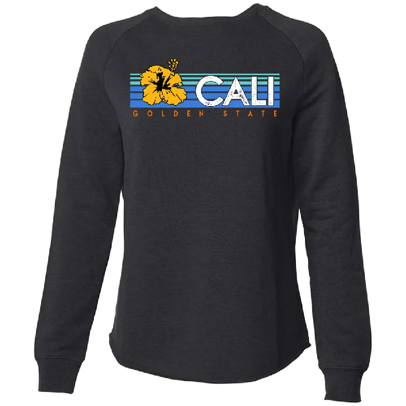 Cali Golden State Hibiscus Super Soft Crewneck Sweater