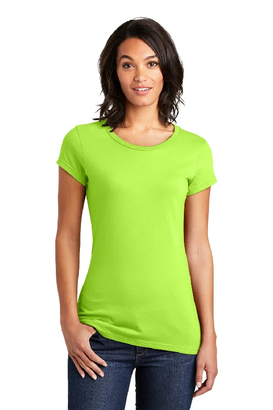 District Womens Very Important Short Sleeve Crewneck T-Shirt - Lime Shock Green