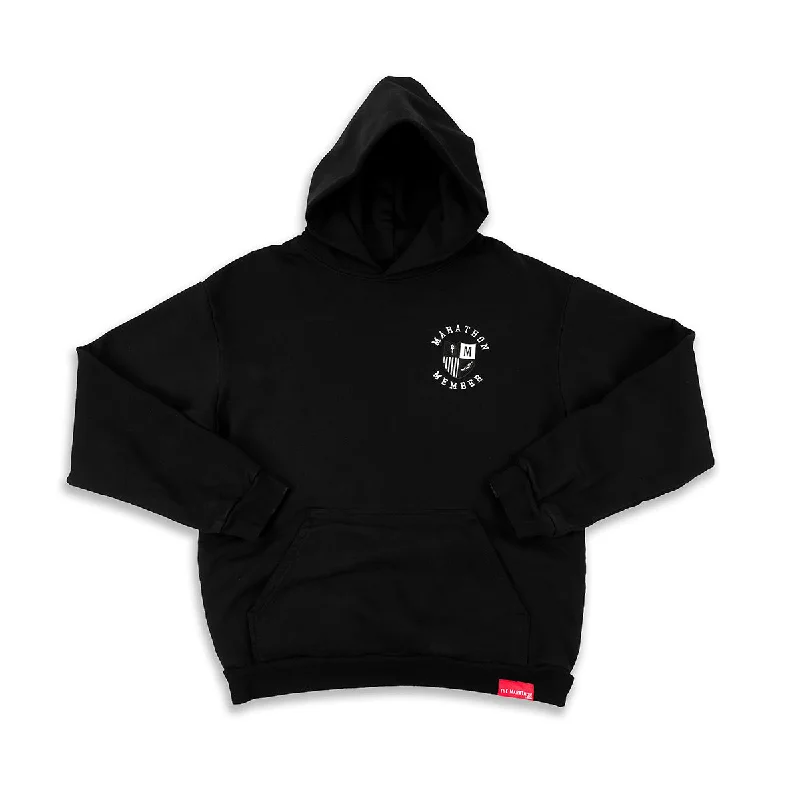 Marathon Members Hoodie - Black