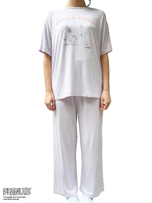 PEANUTS One-Point T-Shirt & Pajama Loungewear Set