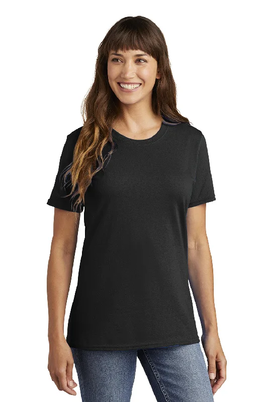 Port & Company Womens Core Short Sleeve Crewneck T-Shirt - Jet Black