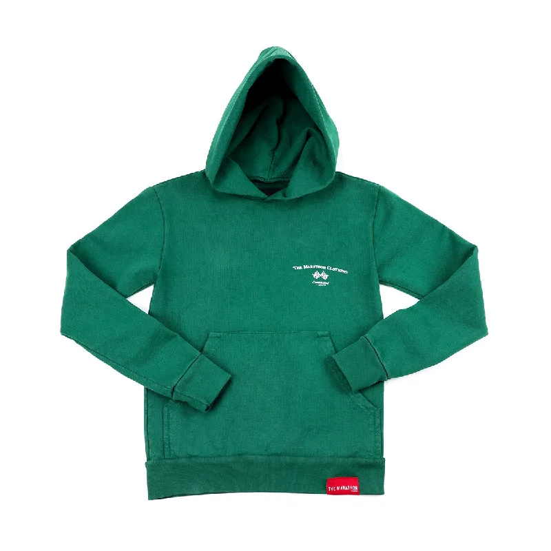 Victory Flag Kid's Hoodie - Forest Green