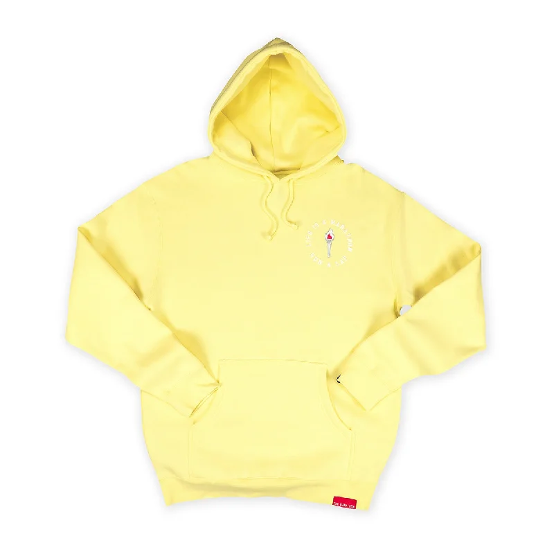 Victory Torch Hoodie - Soft Yellow