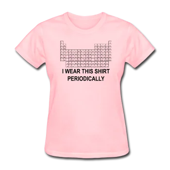 "I Wear this Shirt Periodically" (black) - Women's T-Shirt