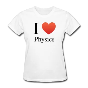 "I ♥ Physics" (black) - Women's T-Shirt