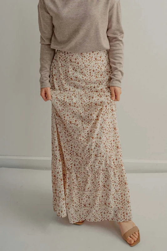 Blakely Floral Maxi Skirt in Auburn - FINAL SALE