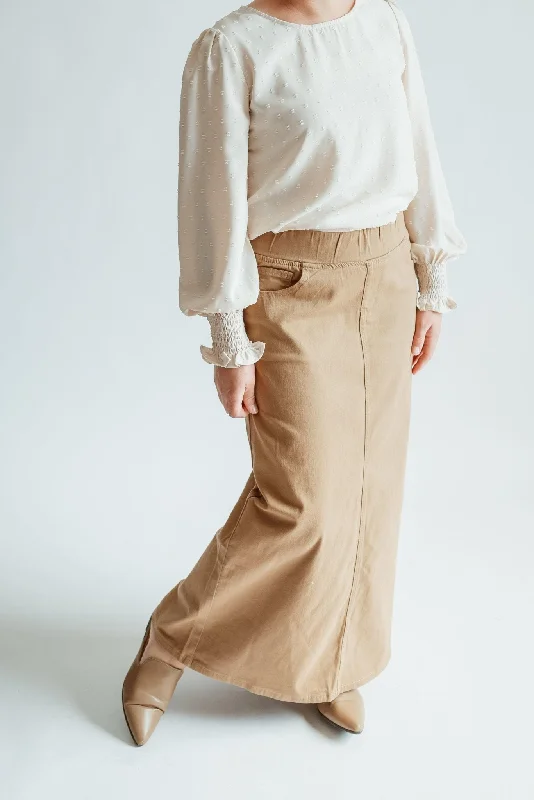 Emma Maxi Skirt in Khaki