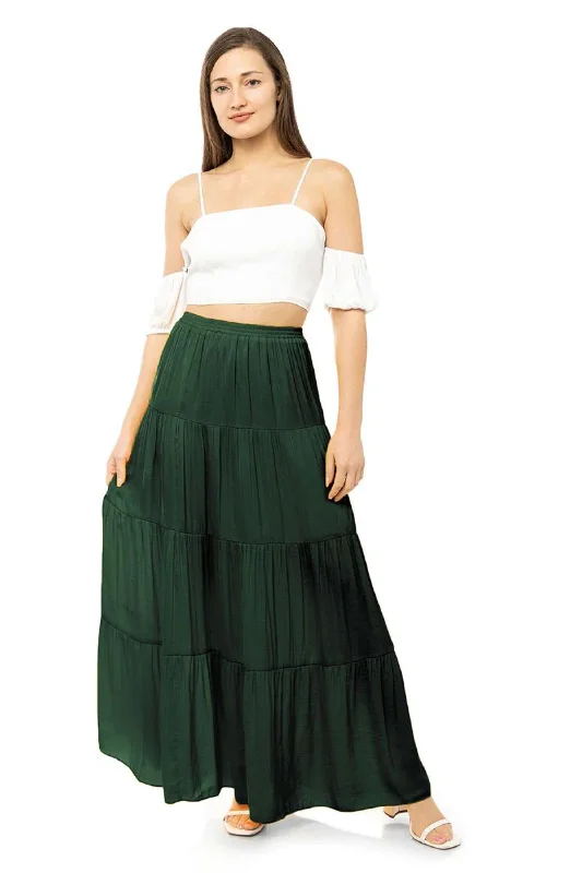 Never Better Tiered Maxi Skirt