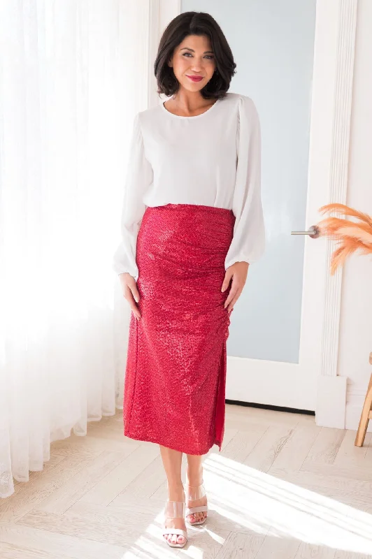 Shine Bright Modest Shimmer Skirt